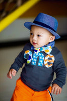 Dapper 1st Birthday shirt Long Sleeve Navy one Birthday Shirt - applique argyle, airplanes, chevron- Boys 1st Birthday