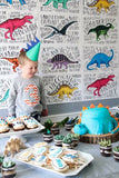 Dinosaur Orange Chevron Birthday Shirt Long Sleeve heather grey Biggie Chevron Number or Any Birthday 1 2 3 4 5 6 7 8 9 cotton 2nd two boys girl