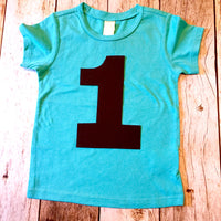 Pink or Blue kids Birthday shirt 1 2 3 4 5 year old