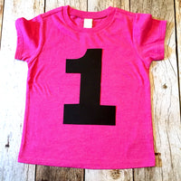 Pink or Blue kids Birthday shirt 1 2 3 4 5 year old