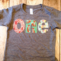 Fox Birthday Shirt onderland Deer tee pee one shirt for boys 1st Birthday Shirt 1 year old wood deer animals forest teal coral bear party