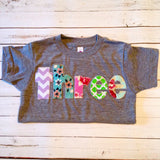 Flowers girly girls birthday outfit roses Purple pink green aqua lavender birthday outfit 3 year old Girls 3rd Birthday shirt Three shirt