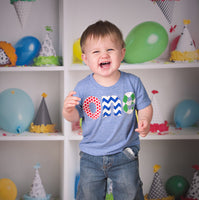 Red green blue Birthday Shirt one red dots royal chevron green argyle boys 1st athletic blue Birthday Shirt first birthday primary colors