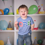 Boys 1st Birthday Shirt one red dots royal chevron green argyle boys 1st athletic blue Birthday Shirt first birthday primary colors