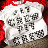 Pit crew race car birthday shirt Big Brother little sister big bro lil sis grandma granny grandpa papa mom dad birthday shirt family