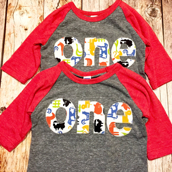 Farm barn birthday shirt one 1st red grey Boys 1 year old Birthday cow print pig chicken lamb bandana horse animal tractor two 2nd 1 2 3 4 5