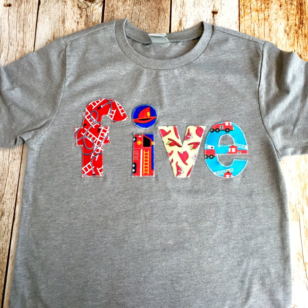 Fire truck birthday shirt, boys birthday shirt, party outfit, fire truck birthday, boys fire truck shirt, fire engine, gift, toddler