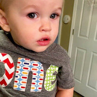 Birthday shirt, boys 1st birthday shirt, one birthday shirt, boys first birthday outfit, primary colors, red chevron, aqua, pez, green, boy