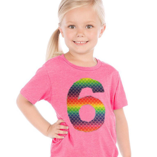 Mermaid Birthday shirt | rainbow birthday outfit | purple unicorn shirt | fabric applique sewn | scales tail theme| 6 year old, 1 2 3 4 5