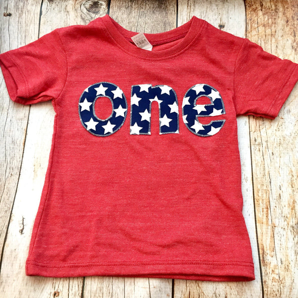 Flag Birthday Shirt, stars and stripes 1st birthday outfit, red white and blue, American USA America nautical, 4th of July, Memorial Day top