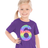 Slime Birthday shirt, girls rainbow party outfit, invitation, pink purple girl, 6th, six, 1 2 3 4 5 6 7 8 year old 1st 2nd 3rd 4th 5th 7th
