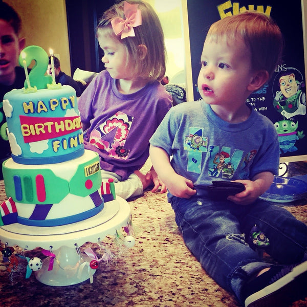 Blue Toy Shirt for two year old, 2nd birthday boy