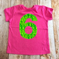 Slime Birthday shirt, girls rainbow party outfit, pink lime green girl, 6th, six, 1 2 3 4 5 6 7 8 year old 1st 2nd 3rd 4th 5th 7th