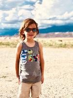 train birthday shirt, boys grey tank top, tank engine, locomotive, birthday shirt boy, 1st, 2nd, 3rd, one, two, three, 3 year old, 1, 2, 3