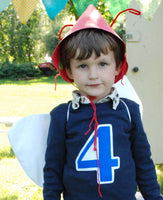 Birthday Shirt in Royal and Navy with a Big 1 2 3 4 5 or 6