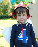 Birthday Shirt in Royal and Navy with a Big 1 2 3 4 5 or 6