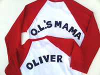 Baseball sports Monogram Personalized custom Add NAME or message Birthday Shirt 1st Sibling Bro Sis outfit Photos boys or girls