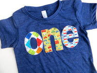 Boys Birthday Shirt Lowercase Letters Birthday Tshirt- one in Argyle, Cars, Pez