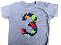dinosaur birthday shirt, birthday shirt, prehistoric, tyrannosaurus, T. rex, dinosaur shirt, natural history museum, stegosaurus, long neck