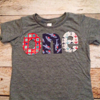 Shark Birthday Shirt boys 1st birthday nautical sailing flags, anchors, sharks fish red white blue ocean sea nautical one birthday shirt