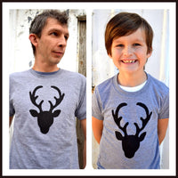 Deer Shirt, Hunter Daddy Top, Father's Day Matching set, Dad Son Outfit, Hunting, Doe, Fawn, Buck