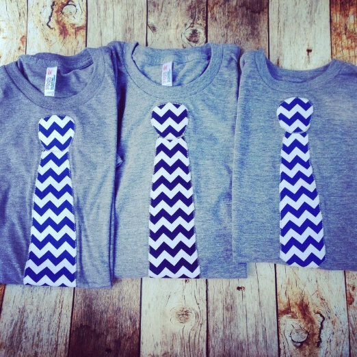 Matching Chevron Tie outfit, Valentine's Day Fathers Day Tie shirt, Dad LOVE, daddy gift, Father's Day
